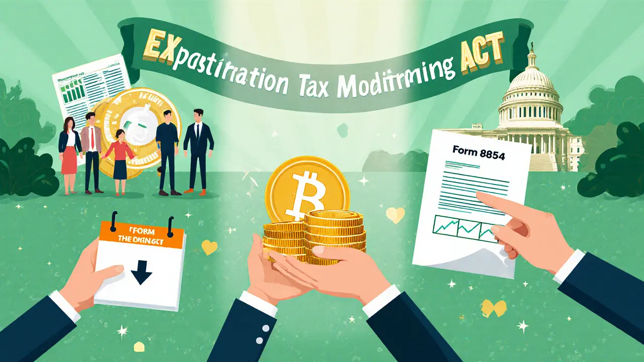 Figure gifting crypto, calendar dip, and adviser beside legislative building illustrating tax strategies.