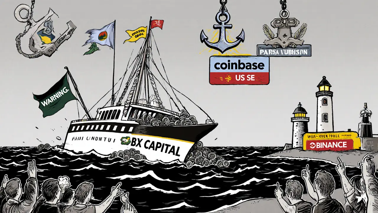 Sinking CBX ship losing coins as regulators drop warning anchors from above
