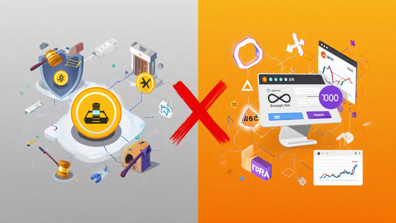 Two tokens—ASTRA for compliance and AST for trading—each linked to their distinct crypto ecosystems.