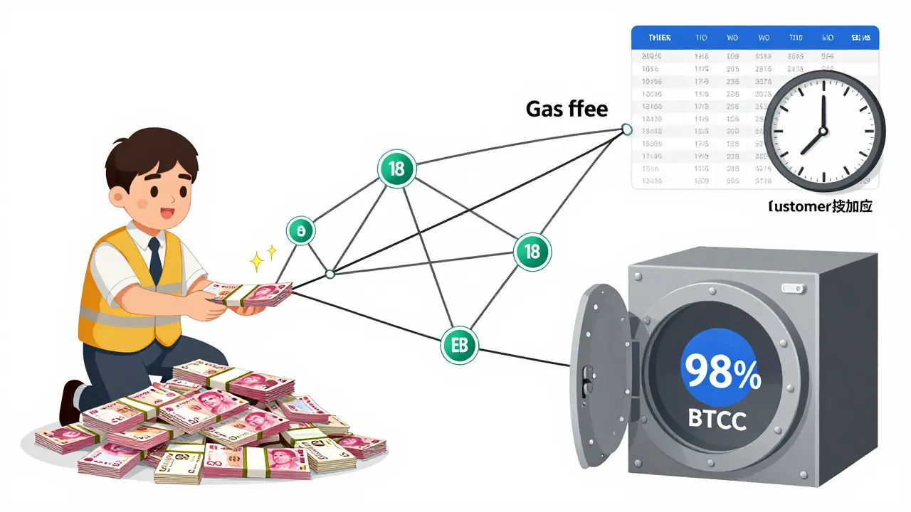 Journey of funding BTCC from KRW to crypto via international transfers and cold storage