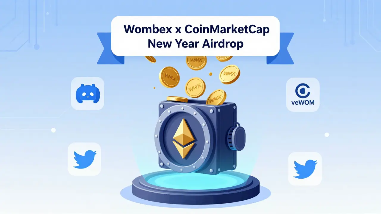 WMX Airdrop: Wombex Finance x CoinMarketCap New Year Celebration Campaign Details