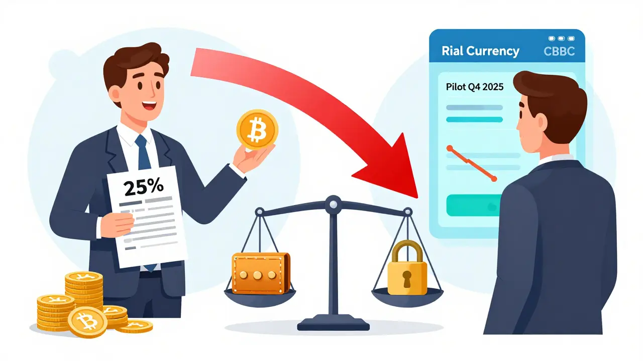Business owner pays tax on phantom profit while facing a looming CBDC replacement, with crypto shrinking in the background.