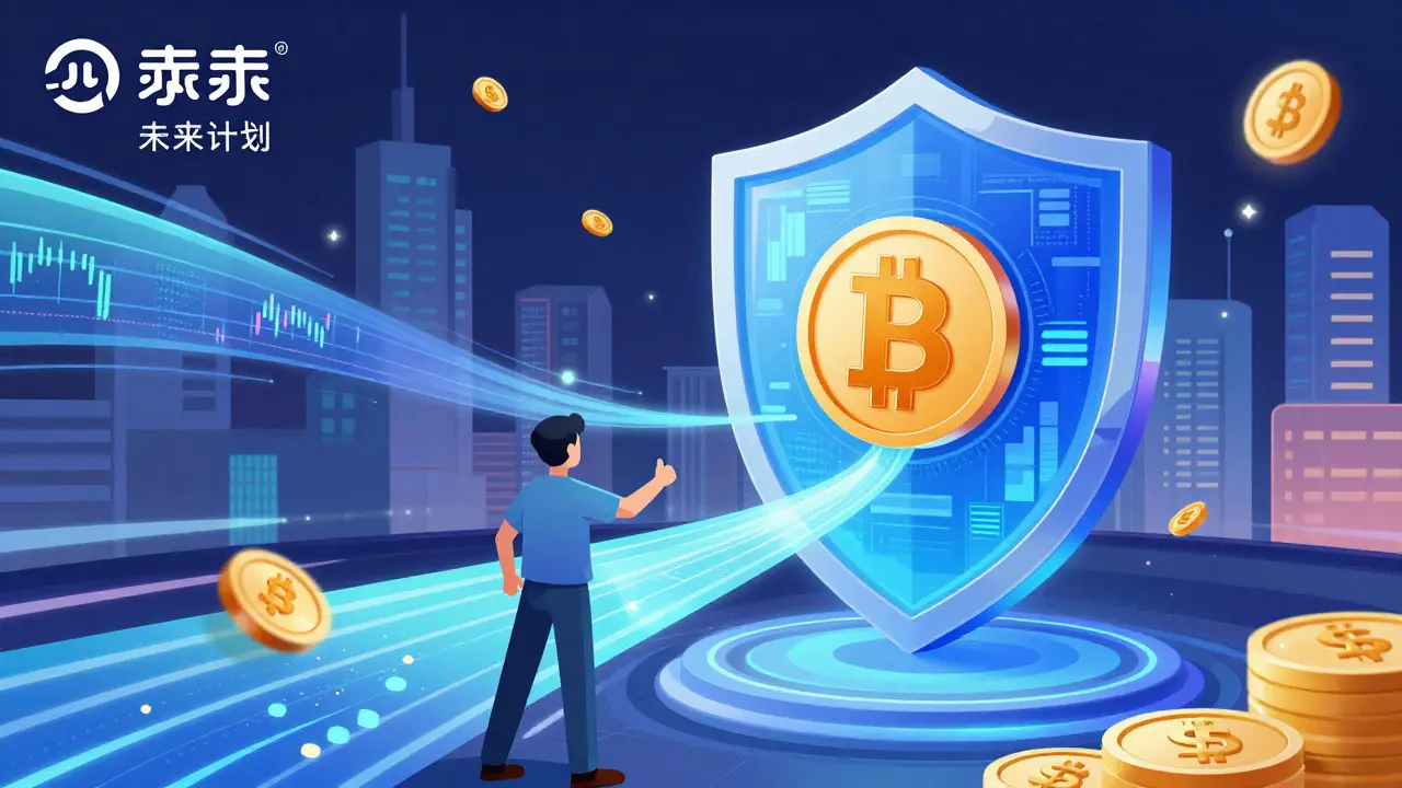 Fiat-to-crypto conversion with protective shield for market stability