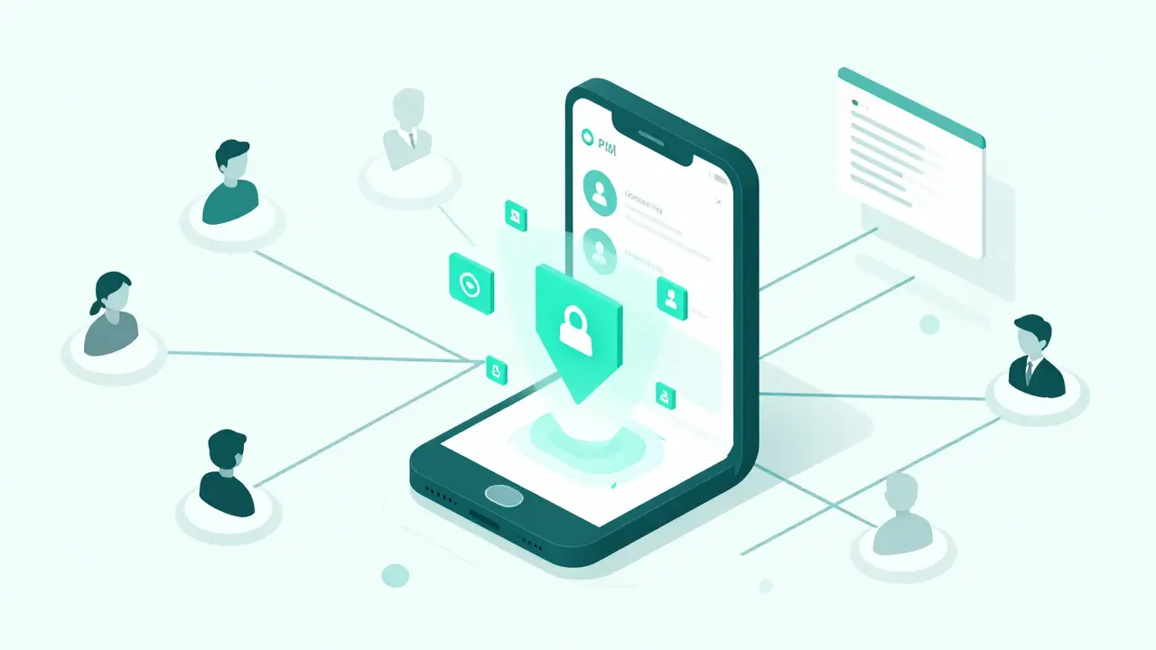 Isometric cartoon of smartphone emitting digital reward points for gamers.