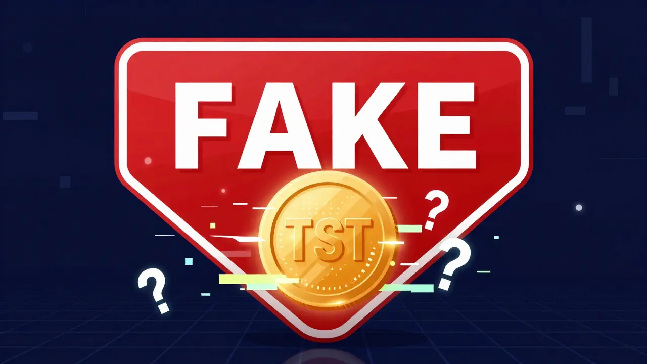 What is [Fake] Test (TST) Coin? Warning and Analysis