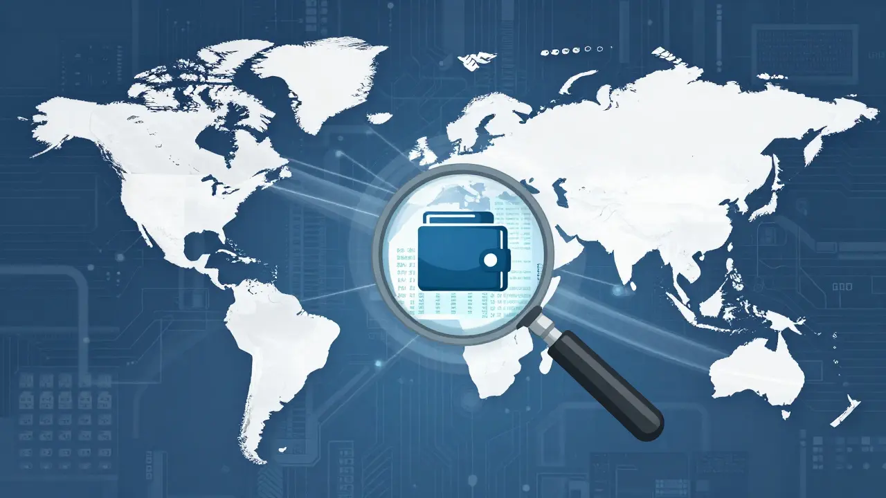 Illustration of global crypto data sharing and CARF regulatory transparency