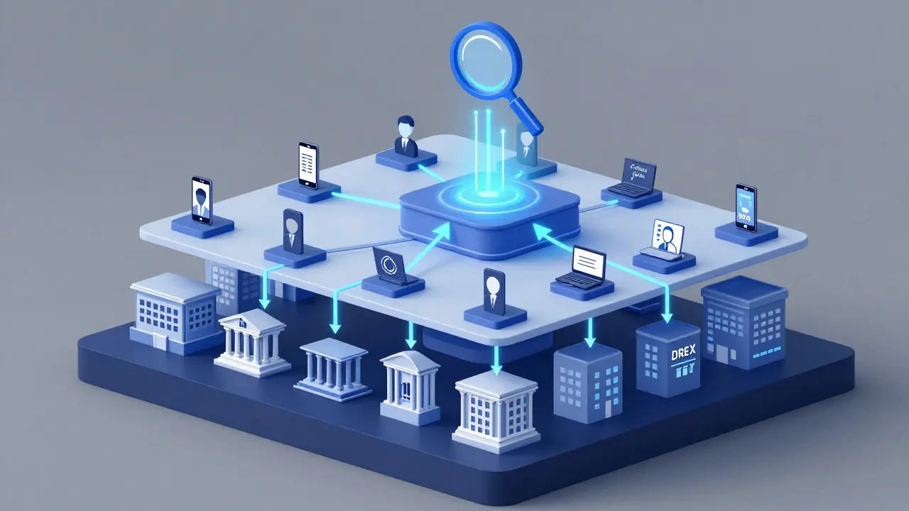 Data flow diagram showing crypto transaction monitoring