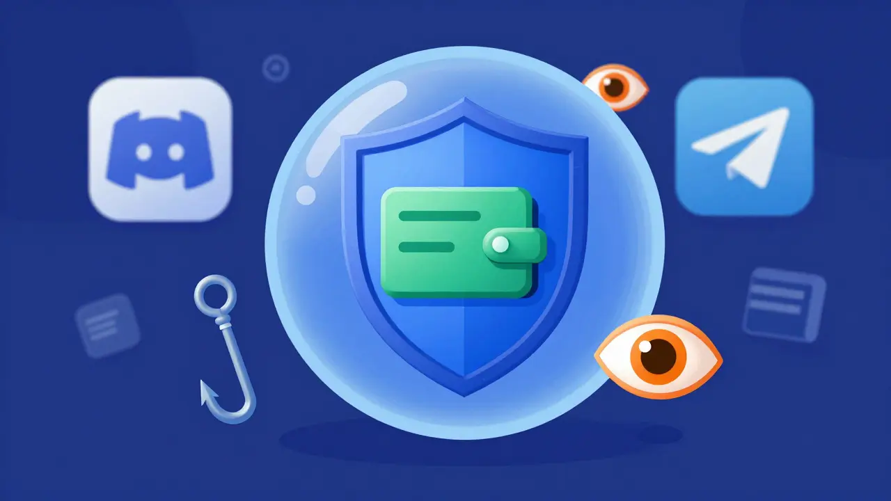 Shielded burner wallet protecting against phishing and scams
