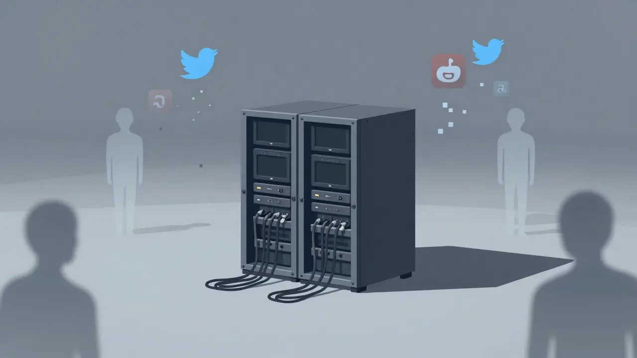 Abandoned server rack representing the ghost town of Winstex users