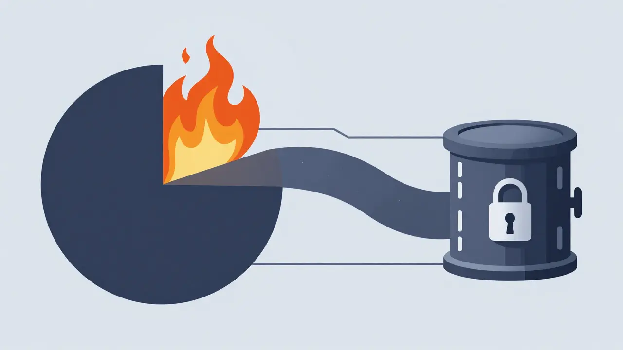 Schematic diagram of Arbidoge token burn and liquidity lock