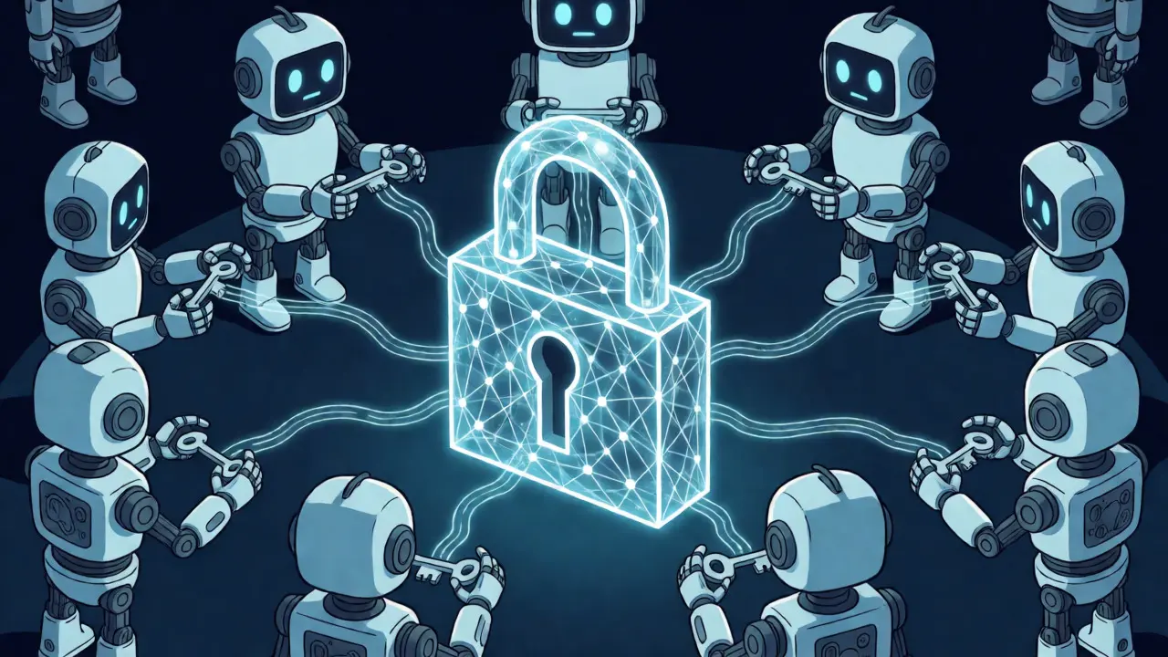 Decentralized nodes securing a cross-chain bridge via MPC technology